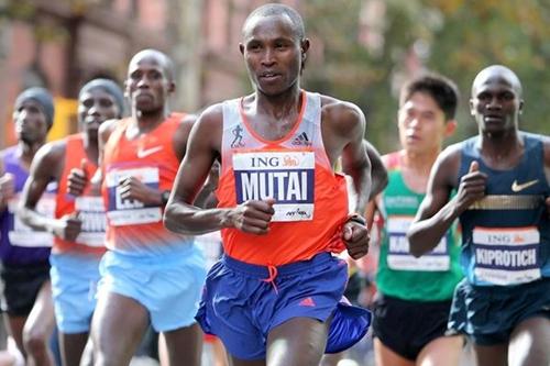 Mutai em ação na Maratona de NY / Foto: Getty Images